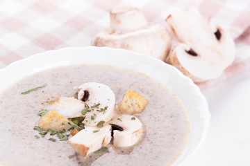 Mushrooms cream soup