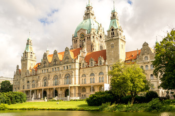 Das Rathaus von Hannover in Niedersachsen