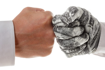 Symbol of the confrontation in business