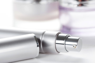 Collection of skincare spa products