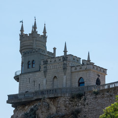 Fototapeta na wymiar The well-known castle Swallow's Nest near Yalta. Crimea.