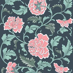 Poster Ornamental colored antique floral pattern. Vector illustration © AkimD