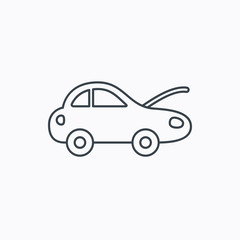 Car repair icon. Mechanic service sign.