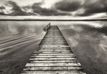 old wooden jetty