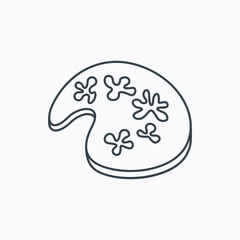 Painting icon. Artistic tool sign.