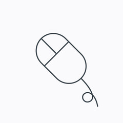 Computer mouse icon. PC control device sign.