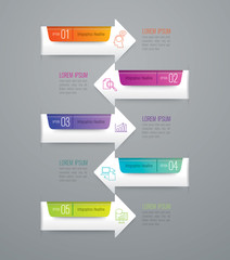 Infographic design template and marketing icons.