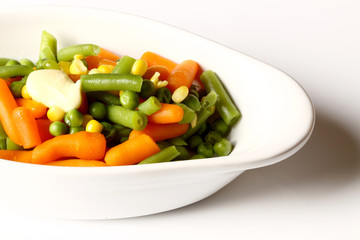Vegetables bowl.
A bowl of mixed vegetables.