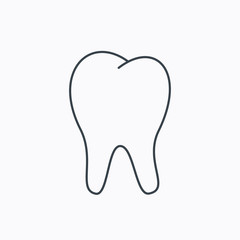 Tooth icon. Stomatology sign.