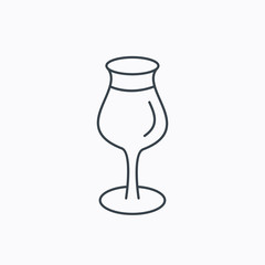 Wine glass icon. Goblet sign.