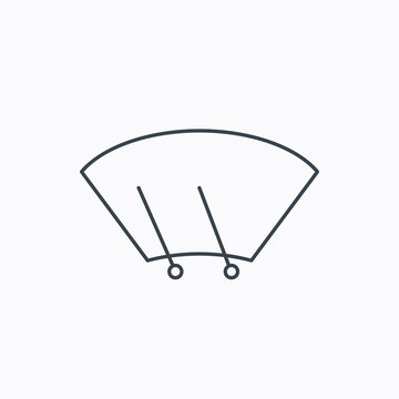 recommend clip art: Windscreen wipers icon. Windshield sign.