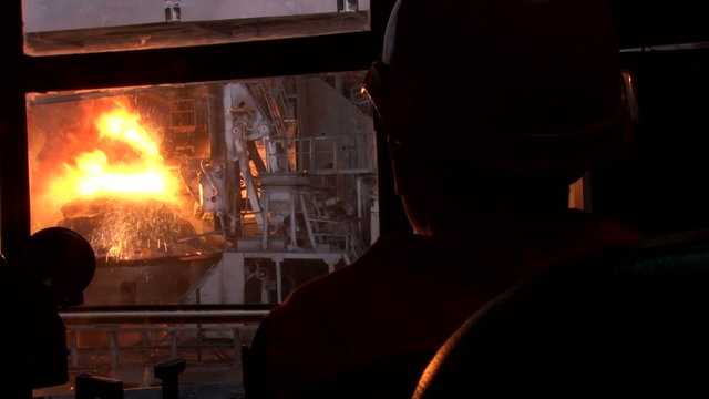 silhouette of a man with working BOF