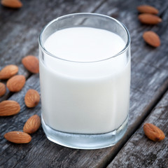 Almond milk, vegan healthcare drink