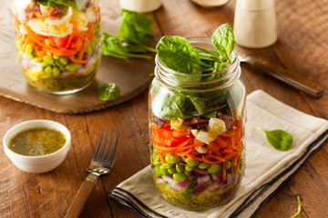 Healthy Homemade Mason Jar Salad