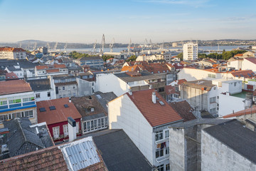 Roofs of Ferrol city