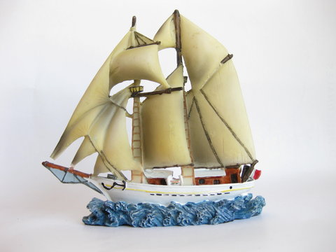 Miniatura de barco.