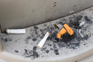 Ashtray bin outdoors