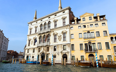 Fototapeta na wymiar Beautiful view of the Canal Grande in Venice. Italy