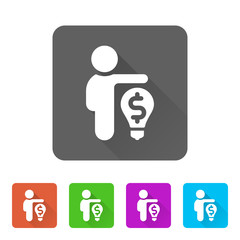 App Icon Long Shadow - 5 Colors