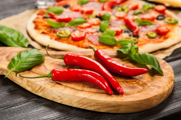 Delicious home made pizza