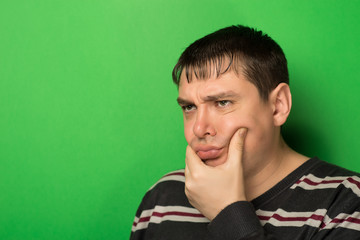 man toothache