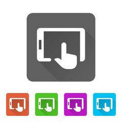 Fototapeta premium App Icon Long Shadow - 5 Colors