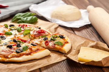 Delicious home made pizza