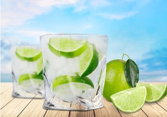 Mojito, drink, cold.