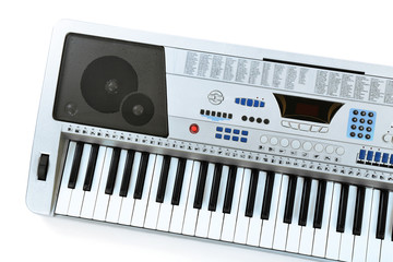 Synthesizer isolated on white