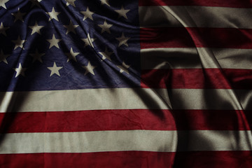 Silky grunge American flag