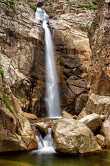 Fototapeta premium cascade of Villacidro , Sardinia