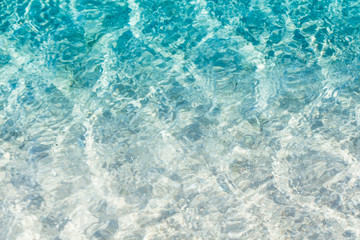 Transparent water of sea beach