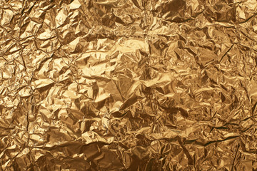 Crumpled foil texture background