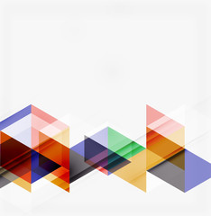 Abstract geometric background. Modern overlapping triangles