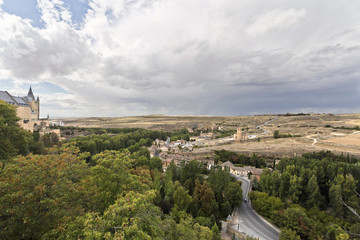 Fototapeta na wymiar Segovia Church of Vera Cruz