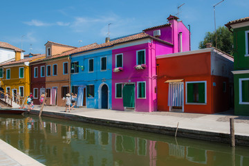 Fototapeta premium Colorful homes of Burano.