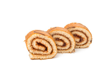 Obraz na płótnie Canvas Biscuit roll with stuffing