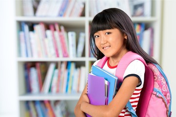 High School Student, Teenager, Library.