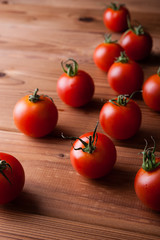 スタジオで撮影した完熟トマト