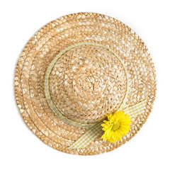 Strohhut mit Blume