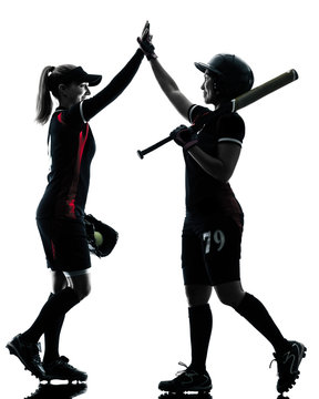 softball silhouette clip art