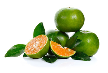 Orange slice isolated on white background