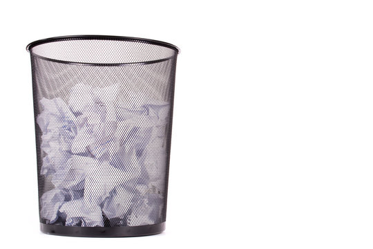 Papierkorb freigestellt 