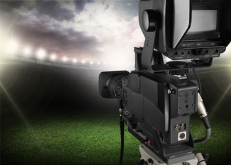 Camera, studio, broadcast.