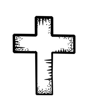 recommend clip art: Christian cross doodle