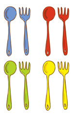spoon and fork