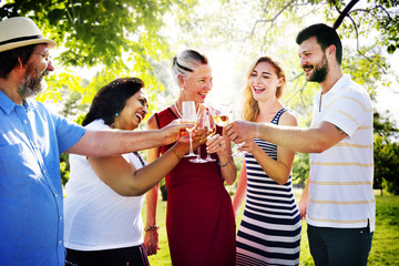 Friends Friendship Party Hanging out Concept