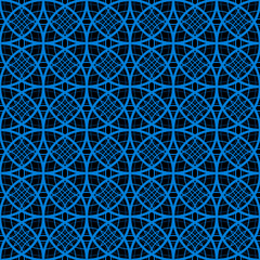 seamless texture: blue circles on black background