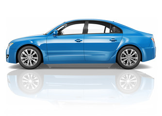 Car Vehicle Transportation 3D Illustration Concept