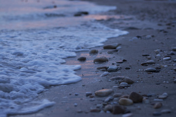 Small stones on the beach